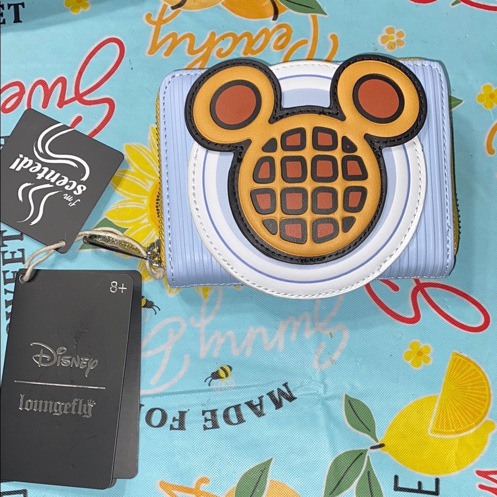 Disney Loungefly Mickey waffle scented wallet